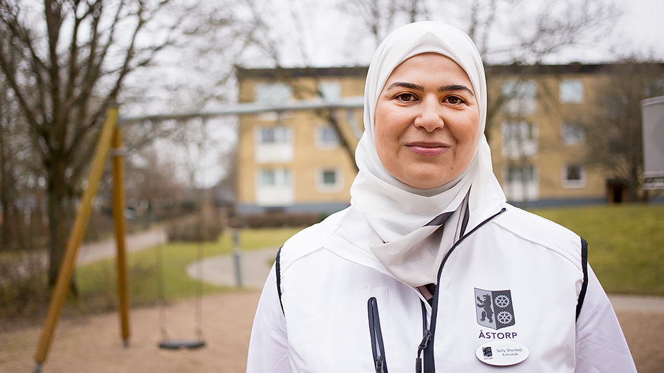 Sally Shorbaji, kulturtolk på Hagapunktens familjecentral i Åstorp.