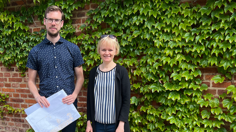 Jens Lepping och Anne Knudsen på Arkitektkontor Arén AB har påbörjat arbetet med ett bevarandeprogram för Kvidinge.